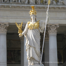 Dekorationstatue im Freien der weiblichen Marmorstatue Athene für Garten